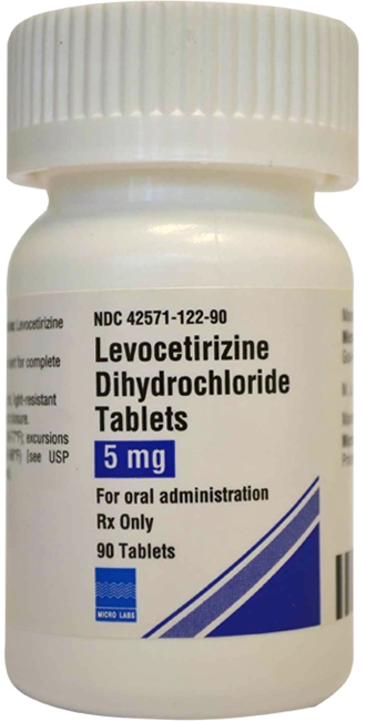 Levocetirizine Dihydrochloride 5 Mg Tablet General Medicines