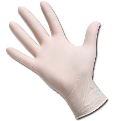 White Latex Surgical Glove