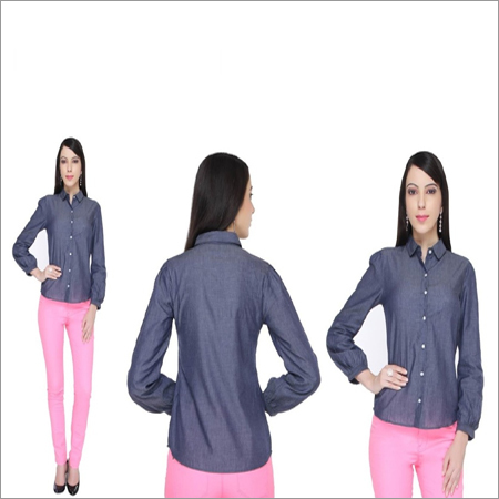 Bedazzle Women'S Solid Casual Shirt
