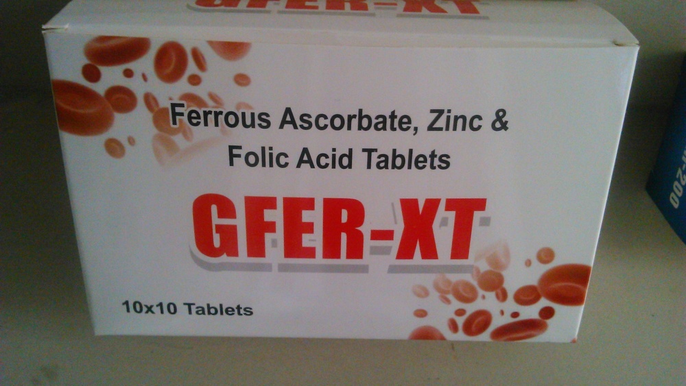 Ferrous Ascorbate And Folic Acid Tablets