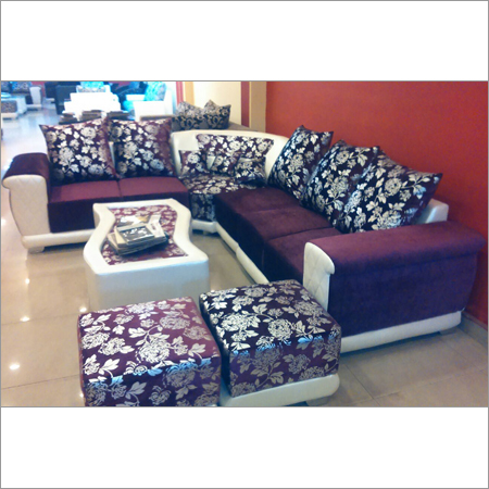 Steel Curved Sectional Sofa Set