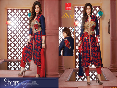 UNSTITCHED CHURIDAR SUITS