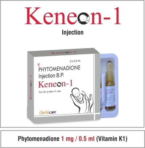 Phytomenadione 1 mg./0.5ml. ( Vitamin-K1) Injection