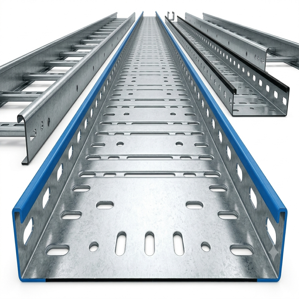Perforated Cable Tray - Conductor Material: Steel