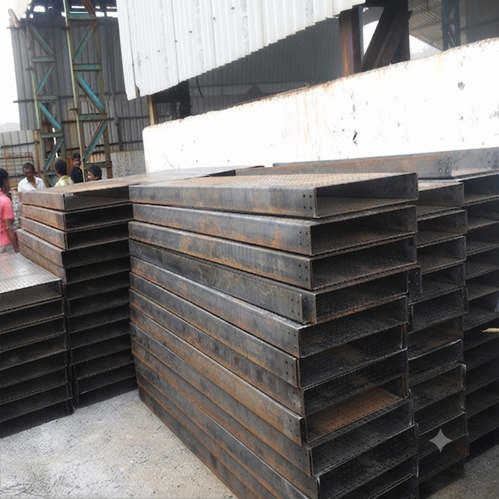 Ms Perforated Cable Trays - Color: Brown
