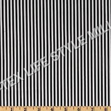 Strips White Shirting Fabric