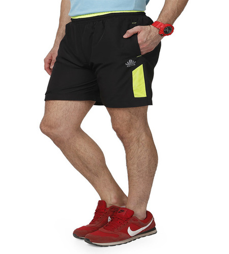 Men's Black & Green Shorts - Polyester, Printed Pattern | Smooth Finish, Shrink Proof, Quality Tested, Stylish Designs