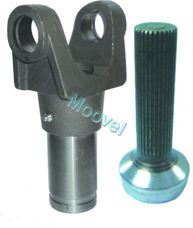 Silver And Black Sleeve Yoke & Teeth Set
