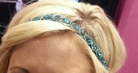Sea Blue Chain Headband Hair Band Head Band