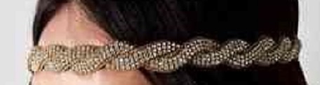 Silver Golden Stone Chain Hand Made Headband Hair