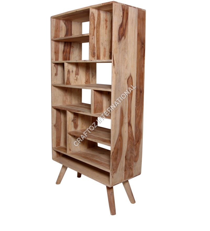 Natural Wood Bookshelf