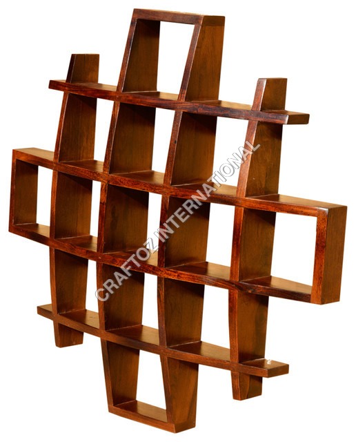Wooden Display Unit or Wall Shelves