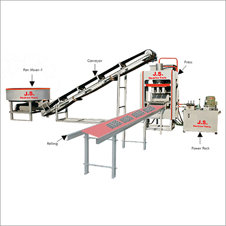 Semi Automatic Bricks Machine