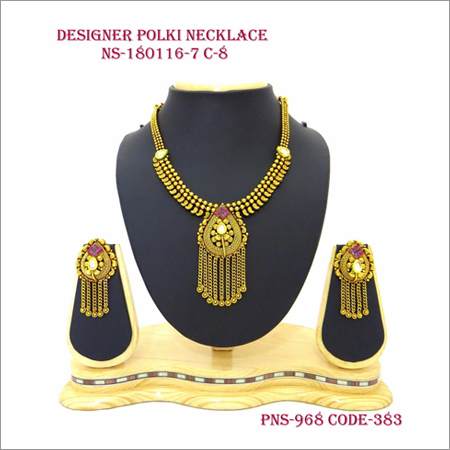 Designer Polki Necklace Set