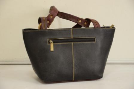 2016 Black Newest Professional Leather Ladies Handbag - Genuine Leather, Dark Brown, Zipper Closure | Durable, Spacious, Stylish, Eco-Friendly, Multiple Compartments, Dual Handles