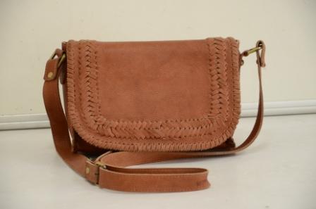 Ladies Leather bag brown colored Ladies leather bag