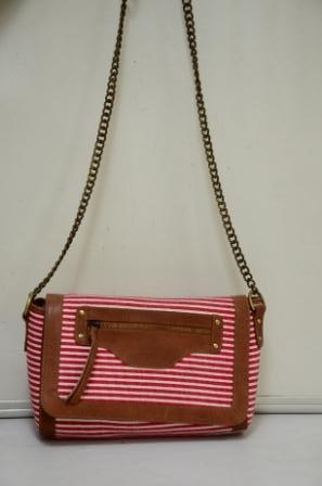 Brown With Light Red Shade Newest Leather Ladies Handbag