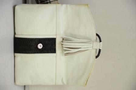 2016 Latest off White Fashion Lady Handbag - Leather, 10x12x5 Inches, Off-White | Clasp Closure, Stylish Durable, Convenient Size