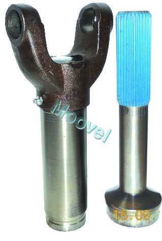 Silver And Black Sleeve Yoke & Teeth Set