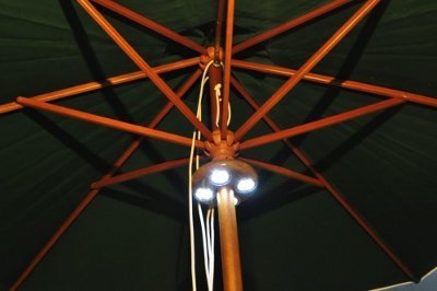 LED Lights with Wooden Umbrellas