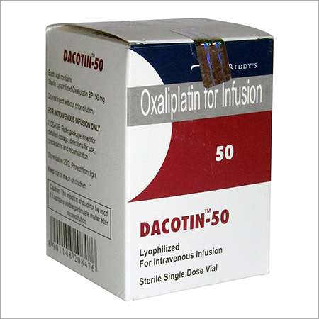 Oxaliplatin Infusion - Lyophilized 50mg Vial, Intravenous | Effective Treatment, Longer Shelf Life, Sterile, Safe