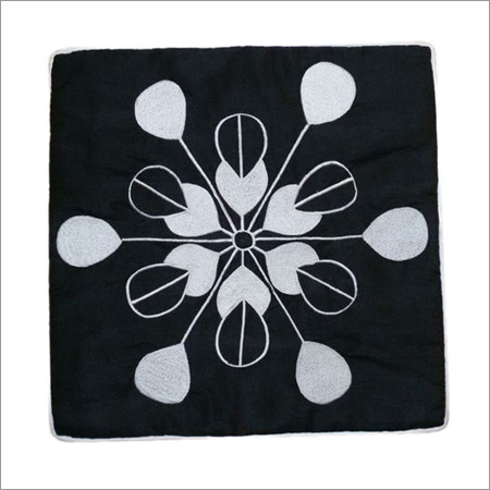 Embroidered cushion cover