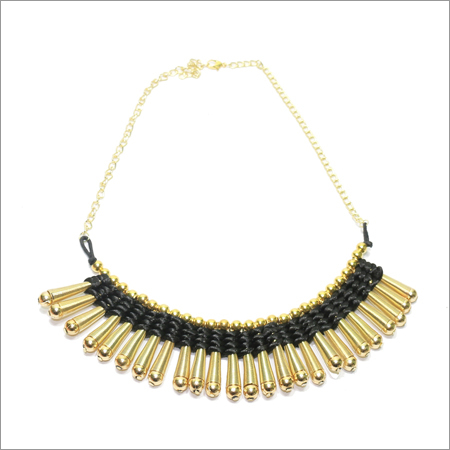 Adorable Black Threaded Necklace