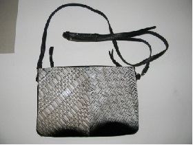 Black Leather Ladies Bag