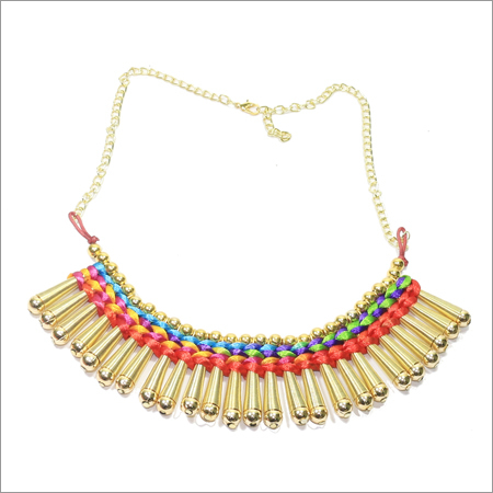 JAI SHREE Adorable Multi coloured Threaded Necklace