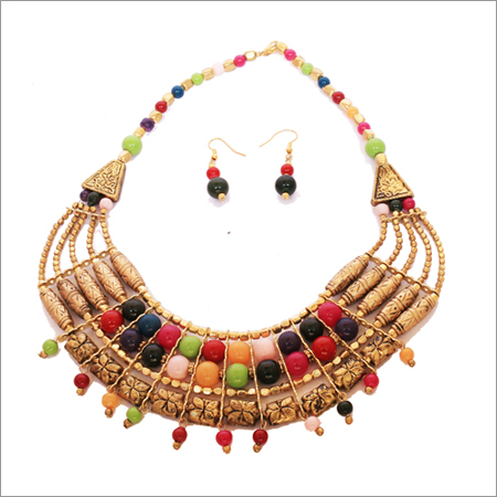 Tribal design rustic necklace