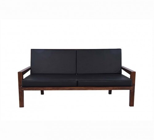 Sorvino Wooden Three Seater Sofa