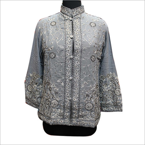 Tusar Silk Embroided Jacket 