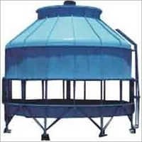 Portable Cooling Tower - Fiberglass Reinforced Plastic, 1.5m Diameter X 2m Height | Axial Flow Fan, 1.5 Kw Motor, 100 Kw Cooling Capacity, Reliable Efficiency, Low Maintenance