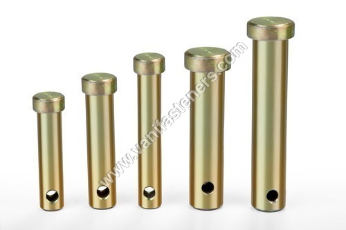Tractor Linkage Pin - Carbon Steel Side Stand Pin 19x95 Hitch Pins 19x126 22x109 25x126 28x128 Polished Finish for Aerospace and Defence Use