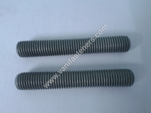 Galvanized Mild Steel Stud M 20 x 120 - Carbon Steel, 20 mm Diameter x 120 mm Length | Industrial Grade, Aerospace and Defence Applications