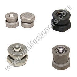 Anti Theft Nuts - Carbon Steel, Industrial Grade | Galvanized for Aerospace, Defence, and Industrial Applications, Various Sizes Available