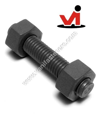 B7 Stud Bolt With Grade 2h Heavy Hex Nuts Assembled