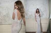 White Haute Couture Embroidered Bridal Gown