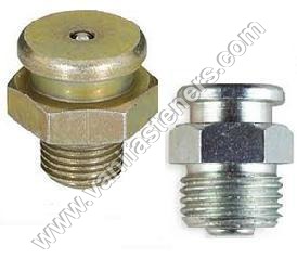 DIN 3404 Button Head Grease Nipple - M.S. & Stainless Steel Construction, Polished Finish | Aerospace, Defence & Industrial Use
