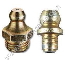 DIN 71412 A Conical Head Grease Nipple Straight - Mild Steel, Polished Finish | Rugged, Corrosion-Resistant, Easy Installation for Aerospace and Industrial Use