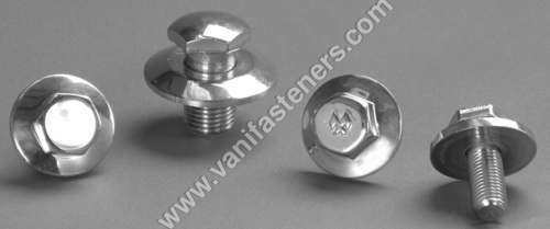 Hex Flange Bolt - Stainless Steel, Industrial Grade | Polished Surface Treatment, Ideal for Aerospace, Defence, and Industrial Applications
