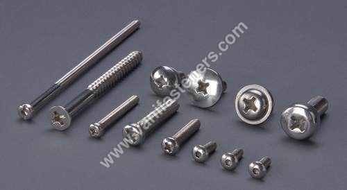 Cross Recessed & Hex Soc. Button Head Screw - Stainless Steel, Industrial Grade | Polished Surface Treatment, Suitable for Aerospace, Defence, Industrial Use