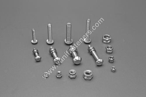 SS Anti Theft Bolts & Anti Theft Nuts - Stainless Steel, Polished Finish - Industrial Grade, For Aerospace, Defence, and Industrial Use