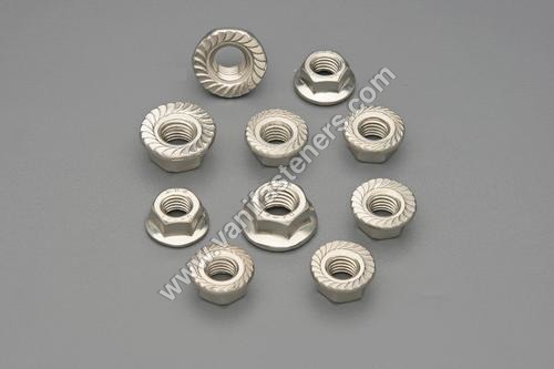 SS Flange Nuts - Stainless Steel, Precision Engineered Design for Aerospace, Defence and Industrial Use, Polished Surface Finish