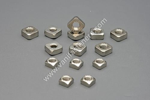 SS Square Nut - Stainless Steel, High Tensile Strength, Polished Finish | Ideal for Aerospace, Defence, and Industrial Applications
