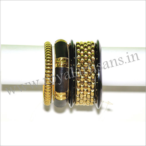 Resin & Brass Bangles Set