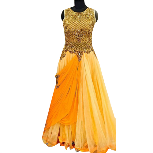 Yellowish Designer Gown
