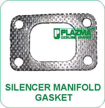 Gasket Silencer Manifold Green Tractors - Steel 100x75mm, 2mm Thick | Noise Reduction, Leak Prevention, Engine Protection