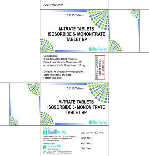 Isosorbide Mononitrate Tablets 10 mg   
