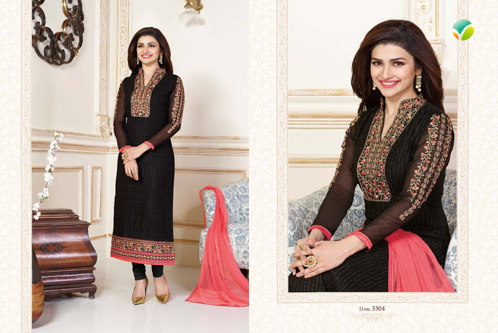PRACHI 14--GEORGETTE EMBROIDERY SUIT-